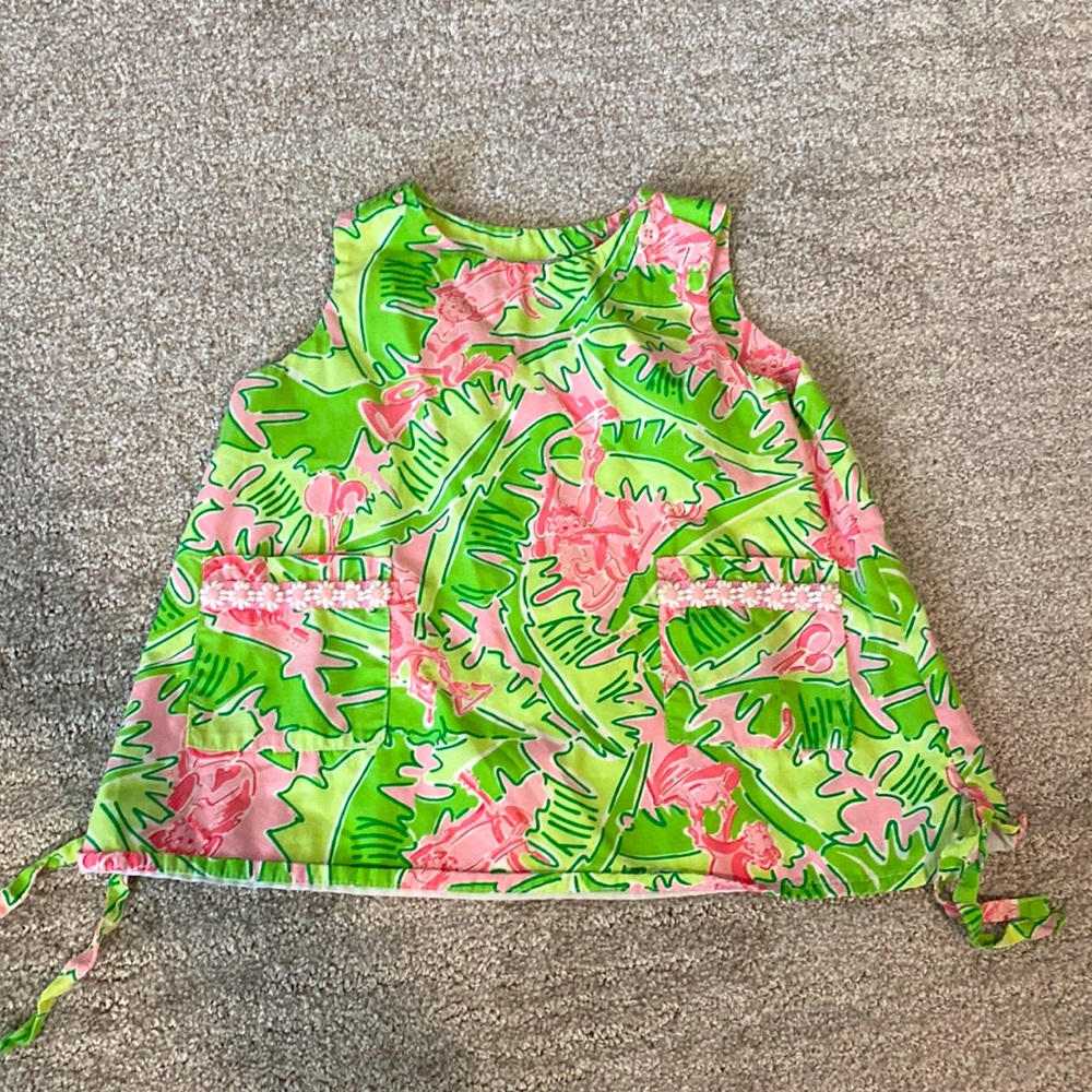 Toddler girls tank shirt dress. Lilly Pulitzer 18mo